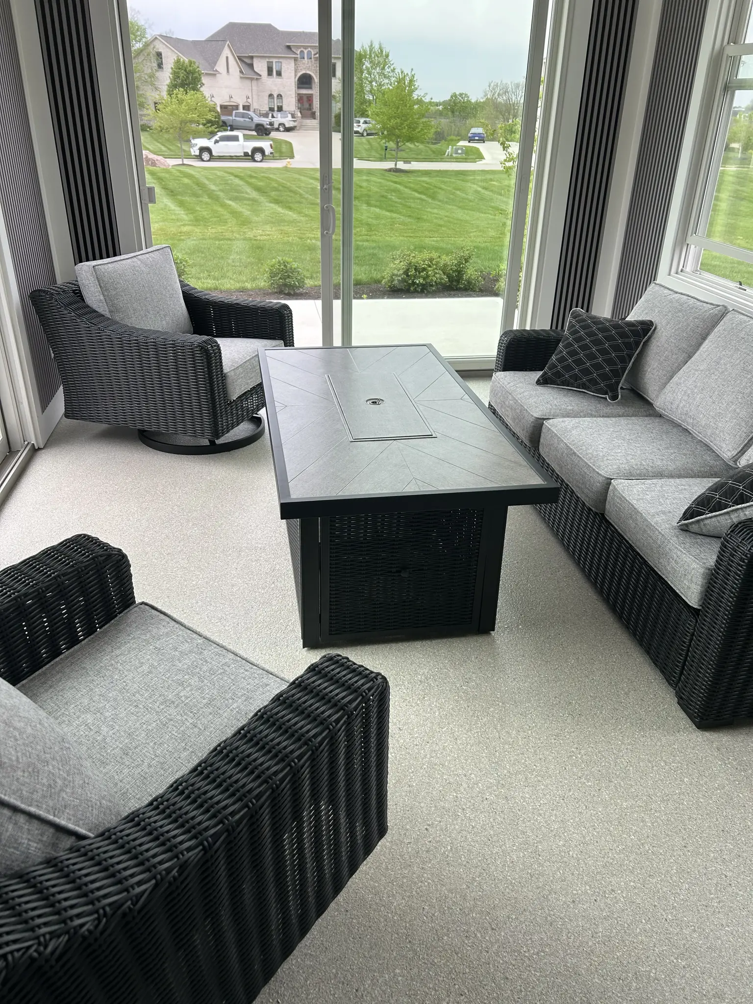 Gibson project completed and furnished interior