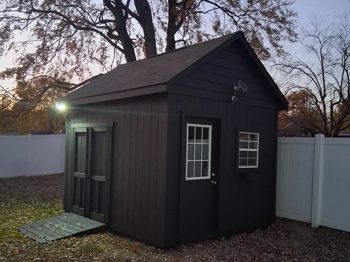 Shed exterior finished restoration